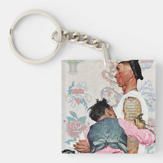 Tattoo Artist Key Ring (Front)