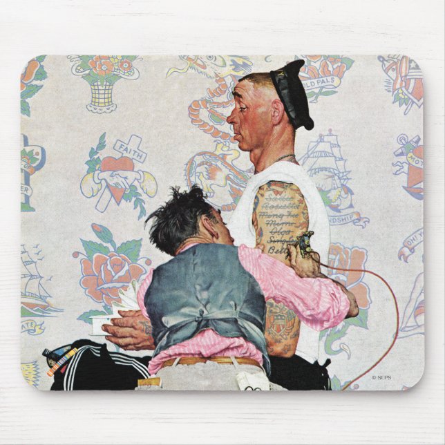 Tattoo Artist Mouse Mat (Front)
