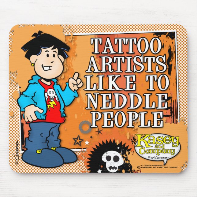 Tattoo Artist Mouse Mat (Front)
