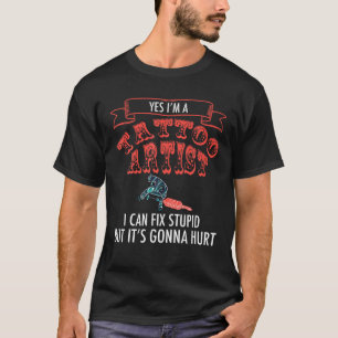 Tattoo Artist Proud Tattoo Lover Ink Machine Funny T-Shirt