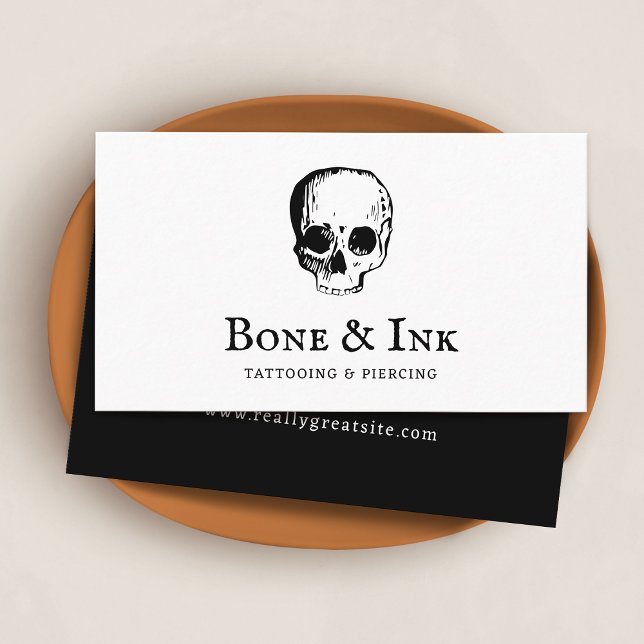 Tattoo Artist Skull Business Card (Creator Uploaded)