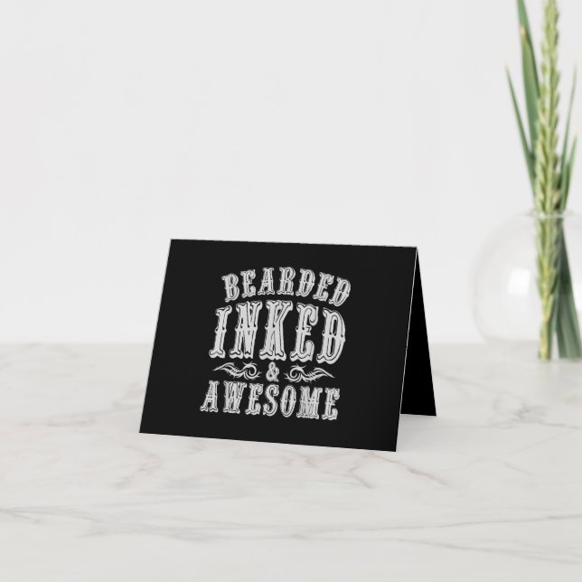 Tattoo Artist Tatted Tattooist Gift Idea Tattoo Card (Front)
