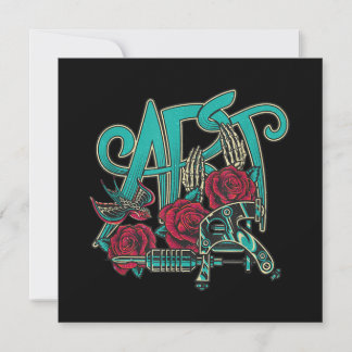 Tattoo Artist Tattoos Are Art Colour Graphic Holiday Card