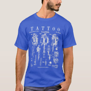 Tattoo Artist Vintage Patent Tattooing Machine Dra T-Shirt