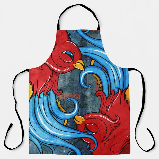 Tattoo Birds Apron (Front)