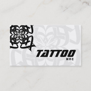 Tattoo Business Card Tribal Black