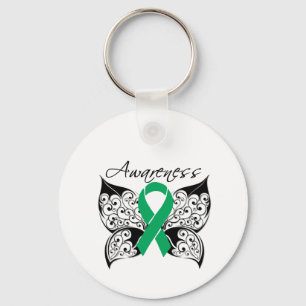 Tattoo Butterfly Awareness - Liver Cancer Key Ring