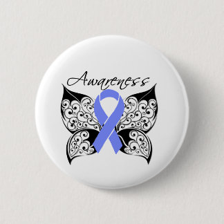 Tattoo Butterfly Awareness - Oesophageal Cancer 6 Cm Round Badge