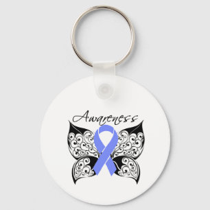 Tattoo Butterfly Awareness - Oesophageal Cancer Key Ring