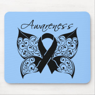 Tattoo Butterfly Awareness - Skin Cancer Mouse Mat