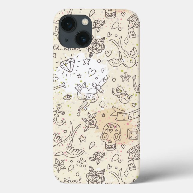 Tattoo concept pattern Case-Mate iPhone case (Back)
