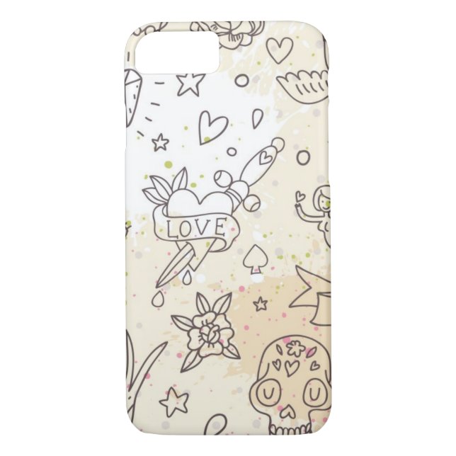 Tattoo concept pattern Case-Mate iPhone case (Back)