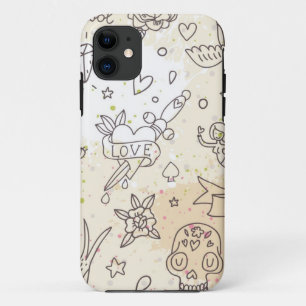Tattoo concept pattern iPhone 11 case
