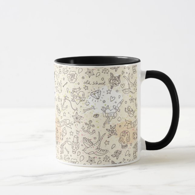 Tattoo concept pattern mug (Right)