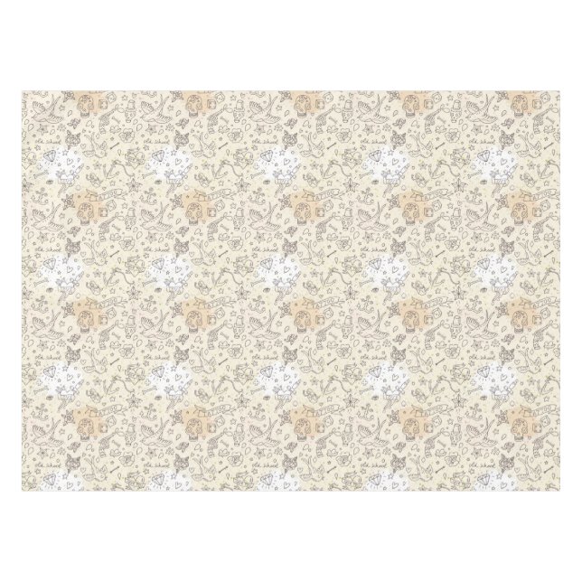 Tattoo concept pattern tablecloth (Front (Horizontal))