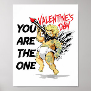 Tattoo Cupid Love, Girlfriend, Wedding Anniversary Poster