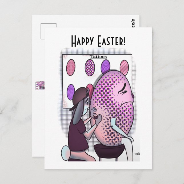 Tattoo Easter Postcard (Front/Back)