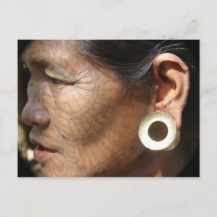 Tattoo Face Postcard