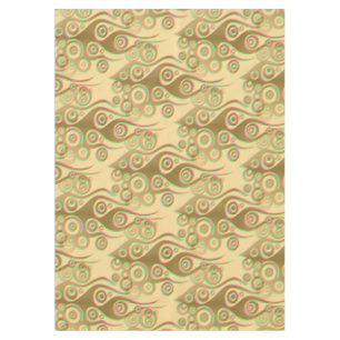 Tattoo flames & circles pattern + your backgr. tablecloth