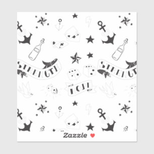 Tattoo Flash Hope Stickers