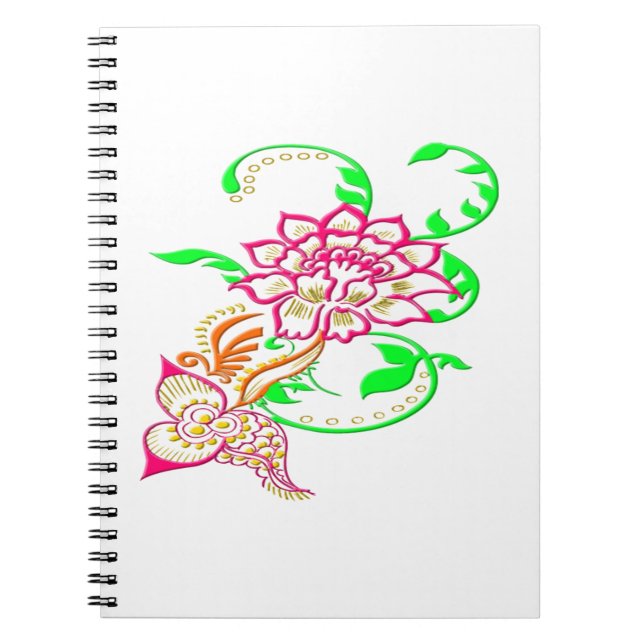 Tattoo Flower Notebook (Front)