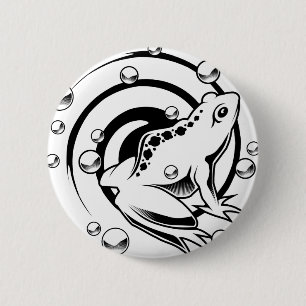 Tattoo Frog 6 Cm Round Badge