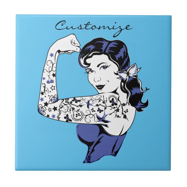 Tattoo Girl Arm Up Thunder_Cove Tile (Front)