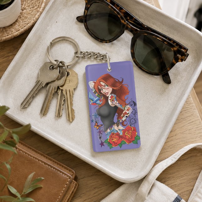 Tattoo Girl Key Ring (Creator Uploaded)