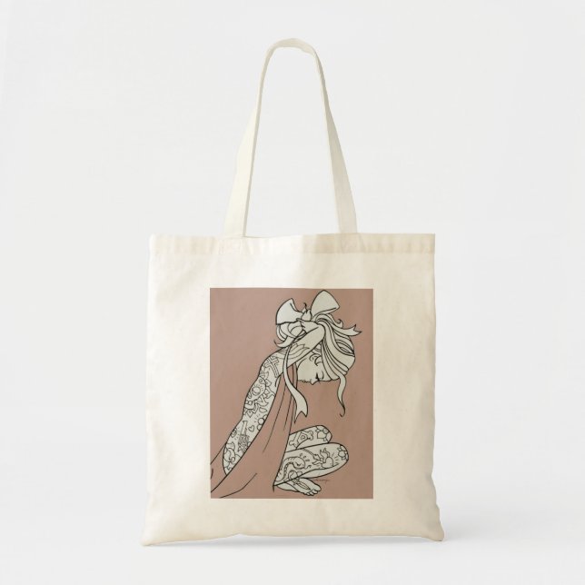 Tattoo Girl Tote (Front)