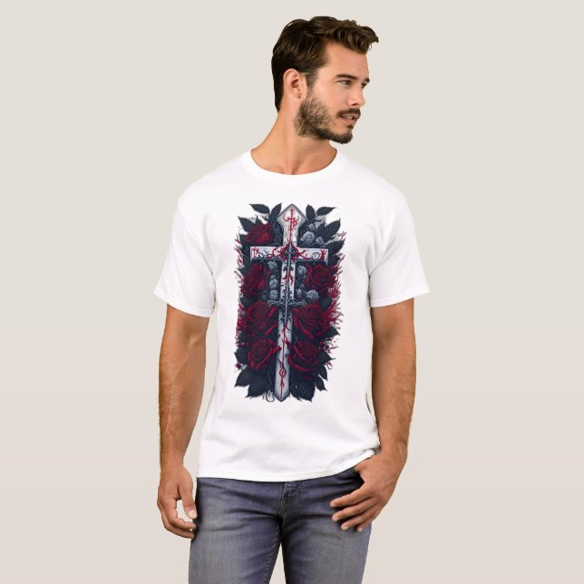 Tattoo gothic cross 11 T-Shirt (Front Full)