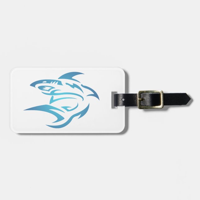 Tattoo Hai shark Luggage Tag (Front Horizontal)