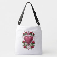 Tattoo Heart with Thorns Cross-Body Bag