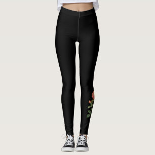 Tattoo-inspired Rosa Rubiginosa Leggings