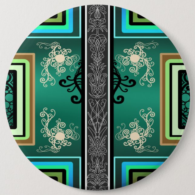 Tattoo Jade Design 6 Cm Round Badge (Front)