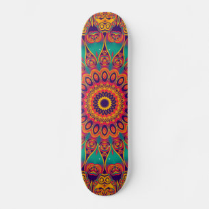 Tattoo Kaleidoscope Fractal Skateboard