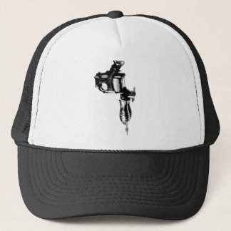 Tattoo Machine Gun Stencil Style Tees Trucker Hat