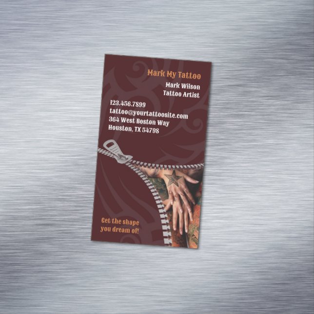 Tattoo Magnetic Business Card (In Situ)