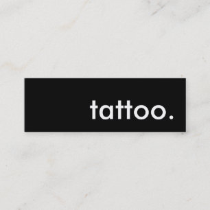 tattoo. mini business card