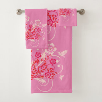 Tattoo of Flowers - Bath Towel Set