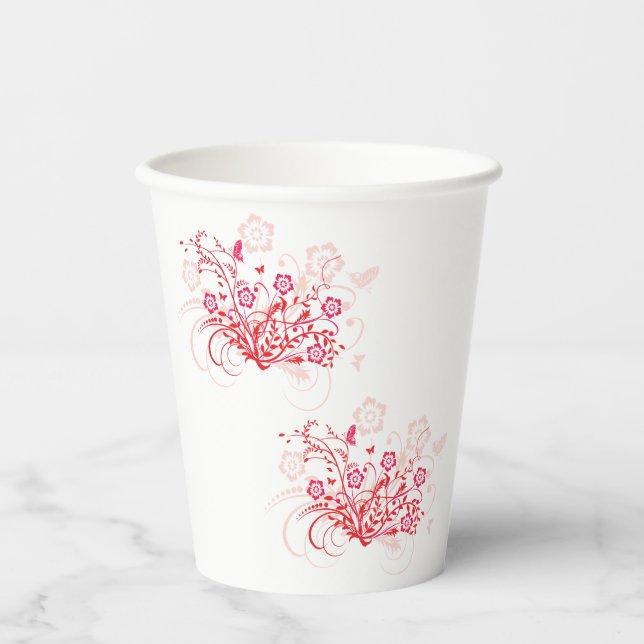 Tattoo of Flowers - Paper Cups (Front)