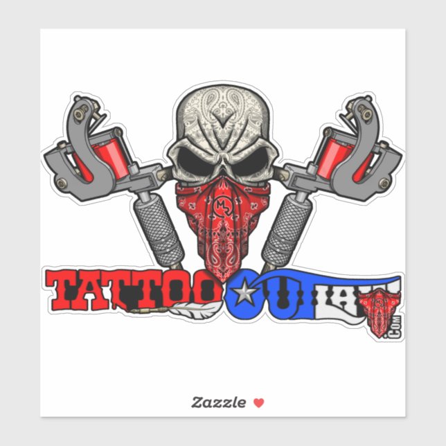 Tattoo Outlaw Decal (Sheet)