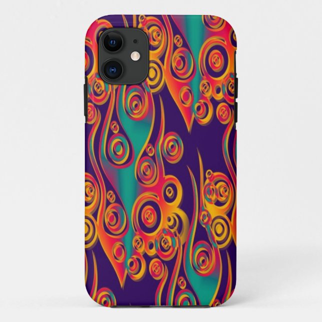 Tattoo Pattern Art - flames & circles Case-Mate iPhone Case (Back)