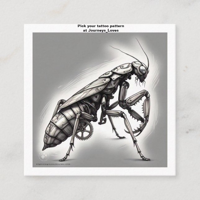 Tattoo Pattern Business Card (Front)