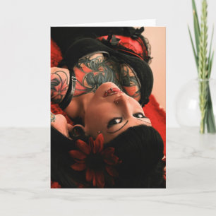 Tattoo Pin Up Card