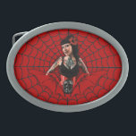 Tattoo Pin Up Oval Belt Buckle<br><div class="desc">Tattoo Pin Up 2010 

Tattoos: Clint Leifeste 
His Ruin Photography</div>