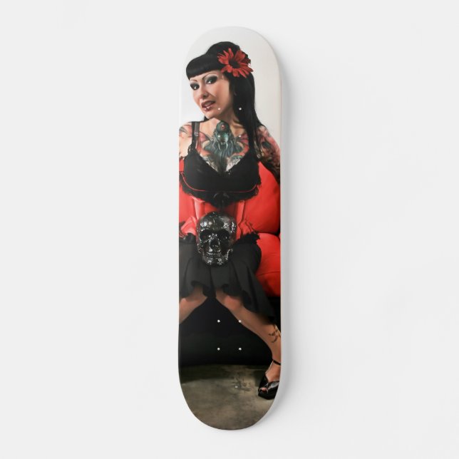 Tattoo Pin Up Skateboard (Front)