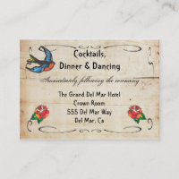 Tattoo Reception Enclosure Card Insert