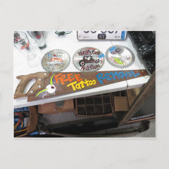 Tattoo Removal Tool Postcard (Front)