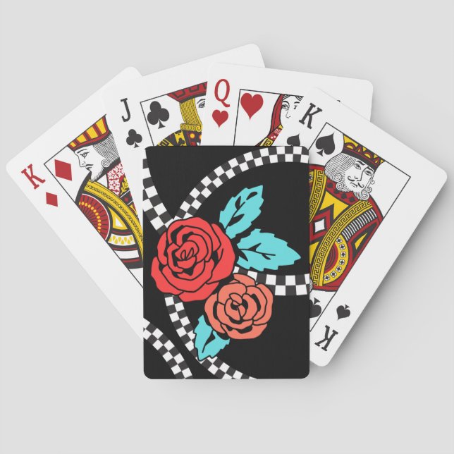 Tattoo Roses Playing Cards (Back)