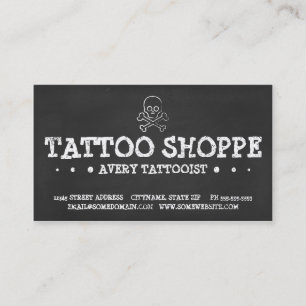 TATTOO SHOP CHALK loyalty program (3dots) Card